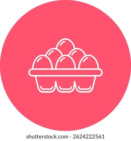 Eggs Line vector Icon Design
