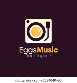 Eggs Music Logo Design Template. Good for Business, Agency, Community and Organization