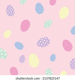 Eggs on a pink background