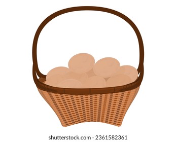 Eggs on a white background.