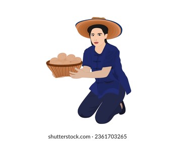 Eggs on a white background.