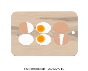 Eggs on a white background.