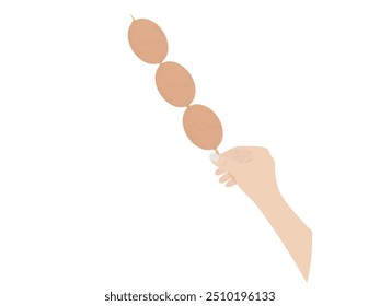 Eggs on a white background.