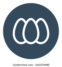 
Eggs Outline bold Vector Icon which can be easily modified or Edited

