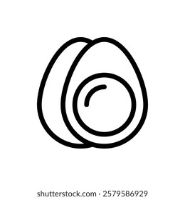 Eggs Outline Icon. Eggs Icon