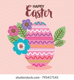 eggs paint and flowers easter season
