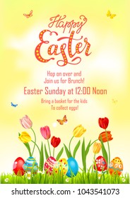 Eggs paint Poster Easter