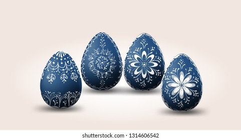 eggs pastel color happy easter with different texture isolated ,elements vector background ,banners,invitation,flyers,brochure,posters,spring holiday