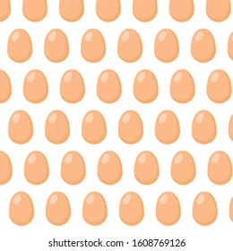 Eggs pattern . vector egg background or texture. on white background.