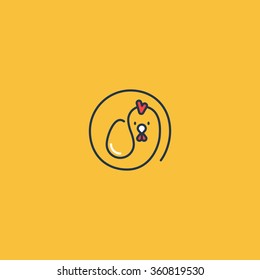 Eggs production logo