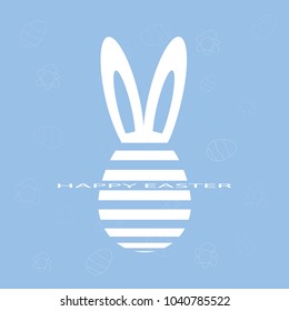 Eggs and rabbits symbolize another of Easter. Designed to be used in logo symbols.