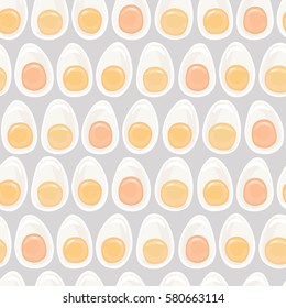 Eggs seamless pattern. Vector illustration.