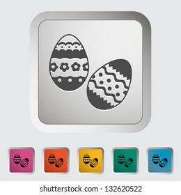 Eggs. Single icon. Vector illustration.