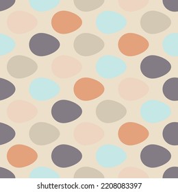 Eggs Static Pattern In Pastel Colors