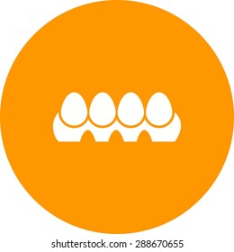 Eggs, tray, hen icon vector image.Can also be used for easter, celebration, observances and holidays. Suitable for mobile apps, web apps and print media.