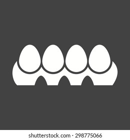 Eggs, tray, hen icon vector image.Can also be used for easter, celebration, observances and holidays. Suitable for mobile apps, web apps and print media.