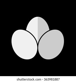 Eggs  - vector icon