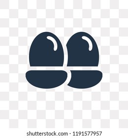 Eggs vector icon isolated on transparent background, Eggs transparency concept can be used web and mobile