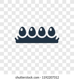 Eggs vector icon isolated on transparent background, Eggs transparency logo concept