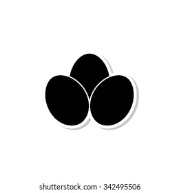 Eggs - vector icon with shadow