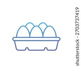 Eggs Vector icon stock illustration
