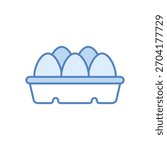 Eggs Vector icon stock illustration
