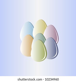 eggs vector illustration abstract background