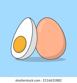 Vektorgrafik der Eier Hühnergekochte Eier - Food Flat Icon