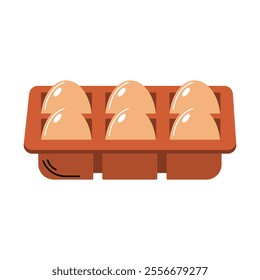 Eggs Vector Illustration. Good for designs with a Grocery theme.