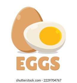 Eggs vector illustration, icon cartoon