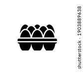 Eggs vector solid icon style illustration. EPS 10 file