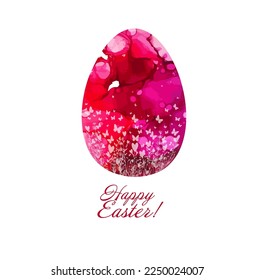 Acuarela de huevos. Feliz Pascua. Ilustración del vector