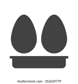 Eggs, white, hen icon vector image.Can also be used for food iconset. Suitable for mobile apps, web apps and print media.