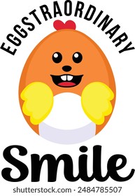 Eggstraordinary Smile T-shirt Designs, Easter Bundle