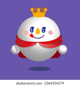 Eggy party de un personaje de juego muy interesante.Snow King