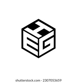 EGH letter logo design in illustration. Vector logo, calligraphy designs for logo, Poster, Invitation, etc.