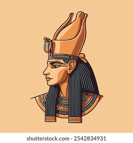 Egiptian hieroglyphic style vector illustration ancient egypt