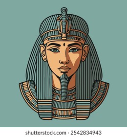 Egiptian hieroglyphic style vector illustration ancient egypt