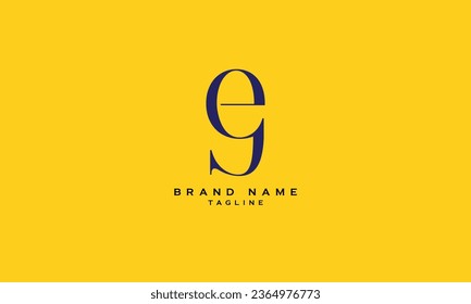 EGJ, EJG, GEJ, GJE, JGE, JEG, EG, GE, ES, SE, Abstract initial monogram letter alphabet logo design