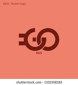 EGO logo illusion concept art
