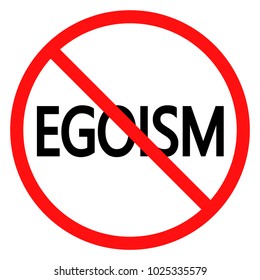 egoist sign vector