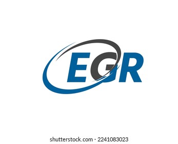 EGR letter creative modern elegant swoosh logo design
