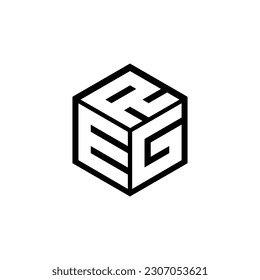EGR letter logo design in illustration. Vector logo, calligraphy designs for logo, Poster, Invitation, etc.