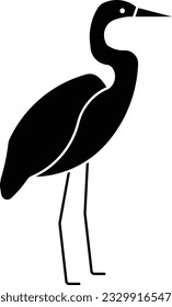 egret great egret heron stork darter Glyph
