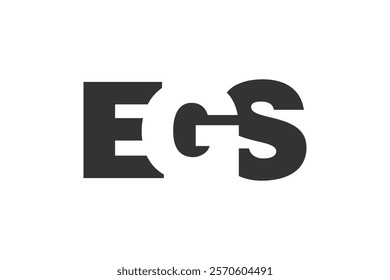 EGS logo design. Initial letter E G S bold font style for tech startups, consulting, corporate branding. Creative company name, headlines typography identity, trendy logotype. Vector illustration.