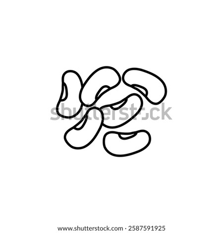 egume outline icon vector Legume simple linear illustration for web and app..eps
