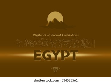 Egypt. Ancient Egypt. Travel. Poster.