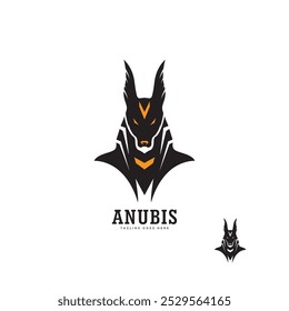 egypt anubis dog lines logo vector symbol icon illustration design