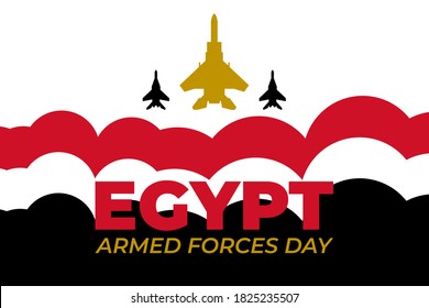 Egypt Armed Forces Day. 6 October 1973. Poster, card, banner, background design. Vector eps 10 svg