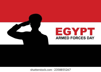 Egypt Armed Forces Day background. Vector illustration. svg